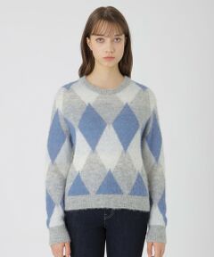 BLUE LABEL / BLACK LABEL CRESTBRIDGE / ブルーレーベル / ブラックレーベル・クレストブリッジ  ニット・セーター | ヘアリーアーガイルニット