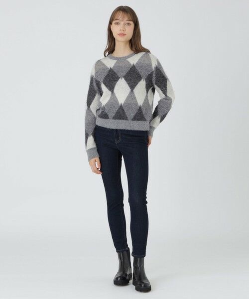 BLUE LABEL / BLACK LABEL CRESTBRIDGE / ブルーレーベル / ブラックレーベル・クレストブリッジ  ニット・セーター | ヘアリーアーガイルニット | 詳細1