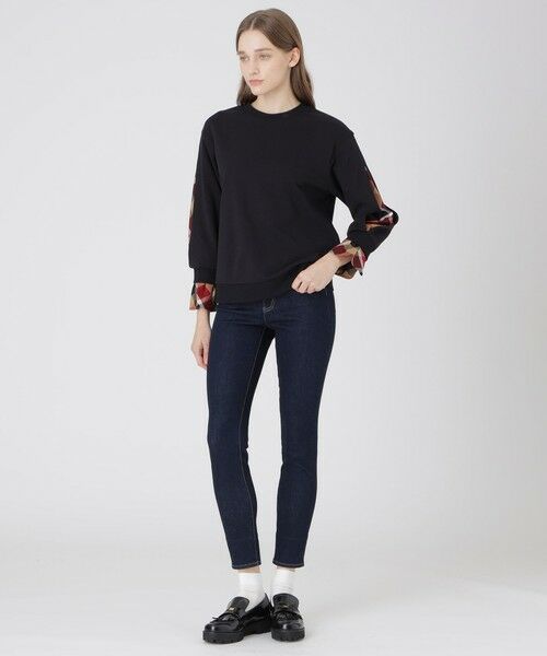 BLUE LABEL / BLACK LABEL CRESTBRIDGE / ブルーレーベル / ブラックレーベル・クレストブリッジ  カットソー | アームスリットパーシャルチェックプルオーバー | 詳細6