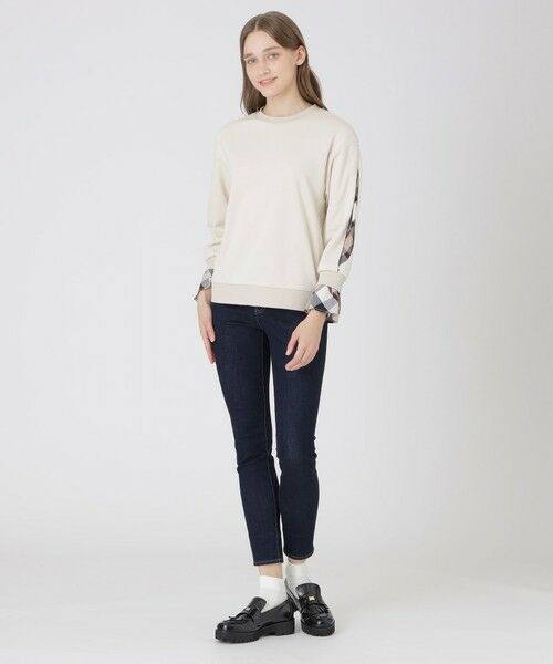 BLUE LABEL / BLACK LABEL CRESTBRIDGE / ブルーレーベル / ブラックレーベル・クレストブリッジ  カットソー | アームスリットパーシャルチェックプルオーバー | 詳細11