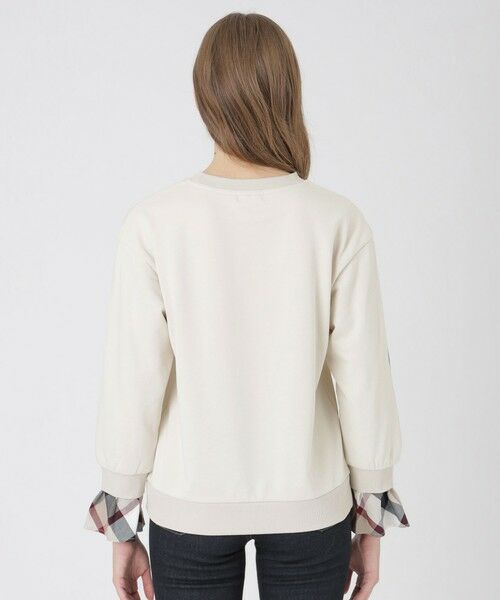 BLUE LABEL / BLACK LABEL CRESTBRIDGE / ブルーレーベル / ブラックレーベル・クレストブリッジ  カットソー | アームスリットパーシャルチェックプルオーバー | 詳細14