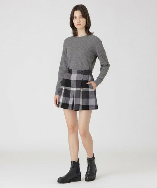 BLUE LABEL / BLACK LABEL CRESTBRIDGE / ブルーレーベル / ブラックレーベル・クレストブリッジ  その他パンツ | クレストブリッジチェックスラブプリペラキュロットパンツ | 詳細1