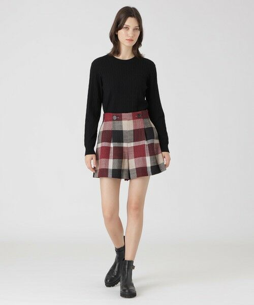 BLUE LABEL / BLACK LABEL CRESTBRIDGE / ブルーレーベル / ブラックレーベル・クレストブリッジ  その他パンツ | クレストブリッジチェックスラブプリペラキュロットパンツ | 詳細8