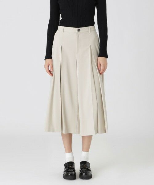 BLUE LABEL / BLACK LABEL CRESTBRIDGE / ブルーレーベル / ブラックレーベル・クレストブリッジ その他パンツ | プレーンウォッシャブルガウチョパンツ(ベージュ1)