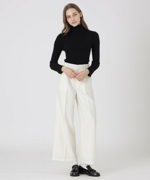 BLUE LABEL / BLACK LABEL CRESTBRIDGE / ブルーレーベル / ブラックレーベル・クレストブリッジ その他パンツ | ウールブレンドサキソニーワイドパンツ | 詳細1