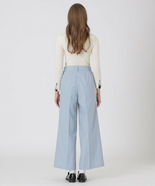 BLUE LABEL / BLACK LABEL CRESTBRIDGE / ブルーレーベル / ブラックレーベル・クレストブリッジ その他パンツ | ウールブレンドサキソニーワイドパンツ | 詳細10