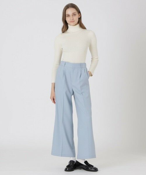 BLUE LABEL / BLACK LABEL CRESTBRIDGE / ブルーレーベル / ブラックレーベル・クレストブリッジ その他パンツ | ウールブレンドサキソニーワイドパンツ | 詳細8