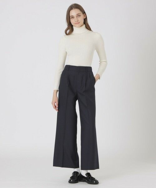 BLUE LABEL / BLACK LABEL CRESTBRIDGE / ブルーレーベル / ブラックレーベル・クレストブリッジ その他パンツ | ウールブレンドサキソニーワイドパンツ | 詳細15