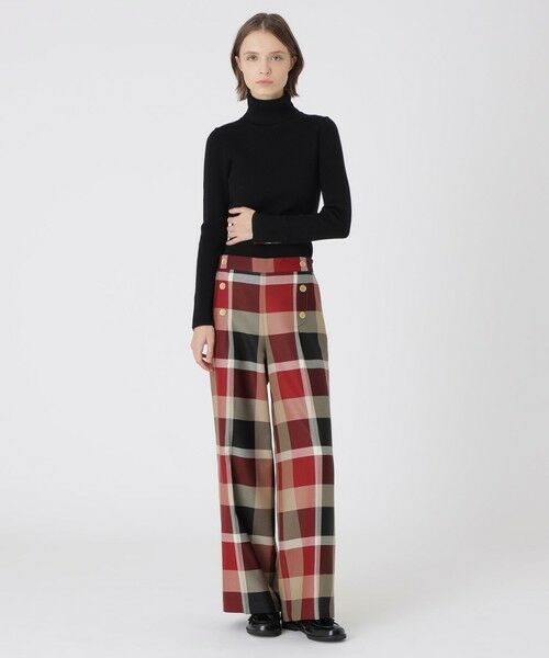 BLUE LABEL / BLACK LABEL CRESTBRIDGE / ブルーレーベル / ブラックレーベル・クレストブリッジ  その他パンツ | 【原宿店限定】クレストブリッジチェッククロッシングビエラワイドパンツ | 詳細1