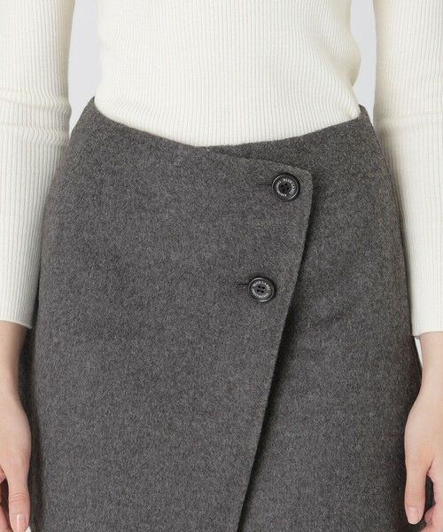 BLUE LABEL / BLACK LABEL CRESTBRIDGE / ブルーレーベル / ブラックレーベル・クレストブリッジ  ミニ・ひざ丈スカート | クレストブリッジチェックリバーポリウール巻きスカート | 詳細5