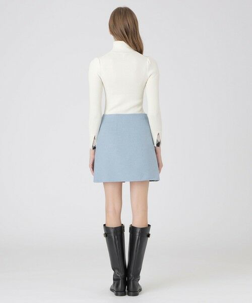 BLUE LABEL / BLACK LABEL CRESTBRIDGE / ブルーレーベル / ブラックレーベル・クレストブリッジ  ミニ・ひざ丈スカート | クレストブリッジチェックリバーポリウール巻きスカート | 詳細10