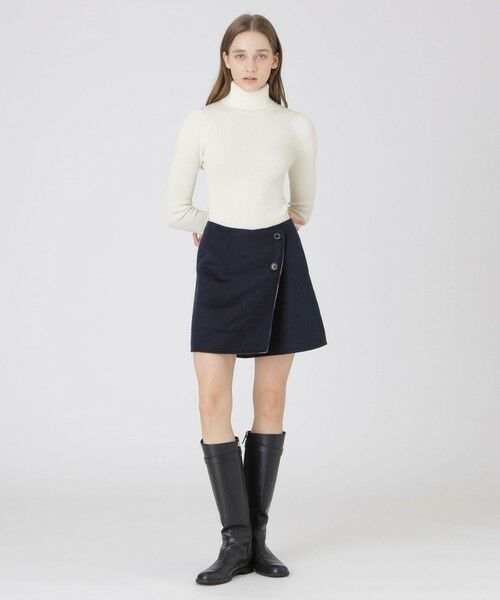 BLUE LABEL / BLACK LABEL CRESTBRIDGE / ブルーレーベル / ブラックレーベル・クレストブリッジ  ミニ・ひざ丈スカート | クレストブリッジチェックリバーポリウール巻きスカート | 詳細15