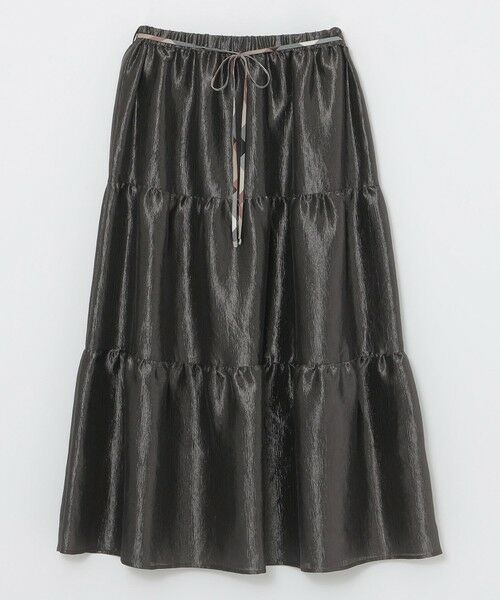 BLUE LABEL / BLACK LABEL CRESTBRIDGE / ブルーレーベル / ブラックレーベル・クレストブリッジ  ミニ・ひざ丈スカート | シャイニーティアードスカート | 詳細6