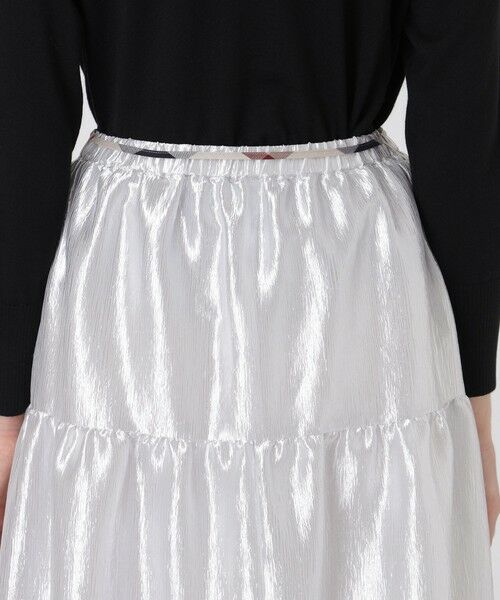 BLUE LABEL / BLACK LABEL CRESTBRIDGE / ブルーレーベル / ブラックレーベル・クレストブリッジ  ミニ・ひざ丈スカート | シャイニーティアードスカート | 詳細11