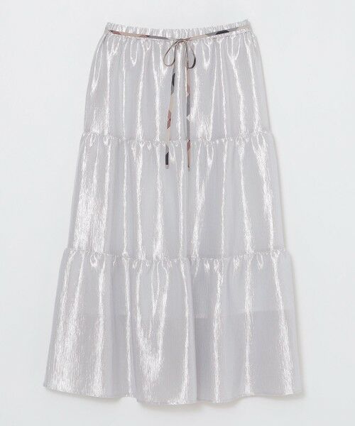 BLUE LABEL / BLACK LABEL CRESTBRIDGE / ブルーレーベル / ブラックレーベル・クレストブリッジ  ミニ・ひざ丈スカート | シャイニーティアードスカート | 詳細12