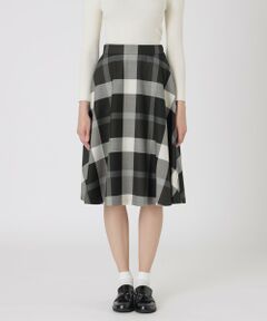 BLUE LABEL / BLACK LABEL CRESTBRIDGE / ブルーレーベル / ブラックレーベル・クレストブリッジ  ミニ・ひざ丈スカート | クレストブリッジチェックサキソニーフレアスカート