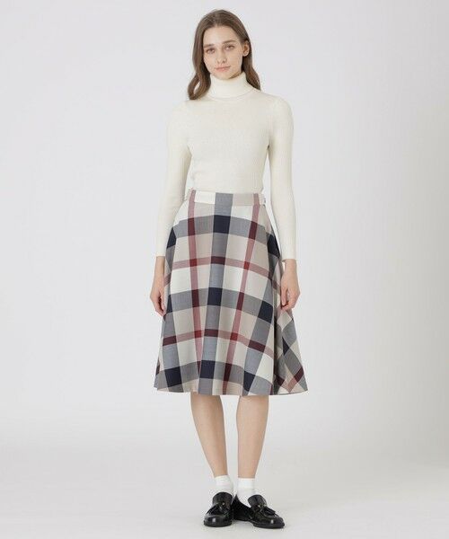 BLUE LABEL / BLACK LABEL CRESTBRIDGE / ブルーレーベル / ブラックレーベル・クレストブリッジ  ミニ・ひざ丈スカート | クレストブリッジチェックサキソニーフレアスカート | 詳細15