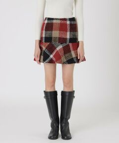 BLUE LABEL / BLACK LABEL CRESTBRIDGE / ブルーレーベル / ブラックレーベル・クレストブリッジ  ミニ・ひざ丈スカート | 【取扱店舗限定】クレストブリッジチェックロービングツイードミニスカート