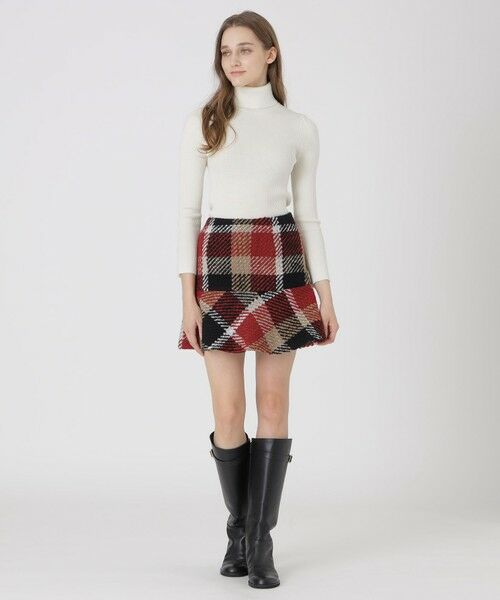BLUE LABEL / BLACK LABEL CRESTBRIDGE / ブルーレーベル / ブラックレーベル・クレストブリッジ  ミニ・ひざ丈スカート | 【取扱店舗限定】クレストブリッジチェックロービングツイードミニスカート | 詳細1