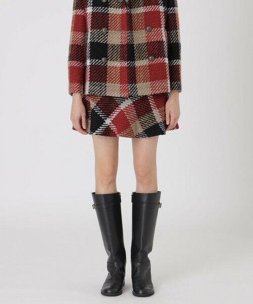 BLUE LABEL / BLACK LABEL CRESTBRIDGE / ブルーレーベル / ブラックレーベル・クレストブリッジ  ミニ・ひざ丈スカート | 【取扱店舗限定】クレストブリッジチェックロービングツイードミニスカート | 詳細6