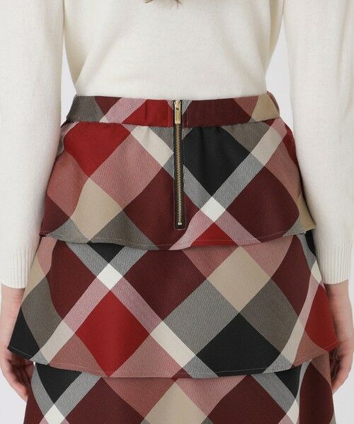 BLUE LABEL / BLACK LABEL CRESTBRIDGE / ブルーレーベル / ブラックレーベル・クレストブリッジ  ミニ・ひざ丈スカート | 【取扱店舗限定】クレストブリッジチェッククロッシングビエラティアードスカート | 詳細5