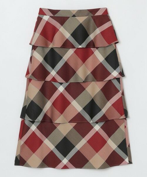 BLUE LABEL / BLACK LABEL CRESTBRIDGE / ブルーレーベル / ブラックレーベル・クレストブリッジ  ミニ・ひざ丈スカート | 【取扱店舗限定】クレストブリッジチェッククロッシングビエラティアードスカート | 詳細6
