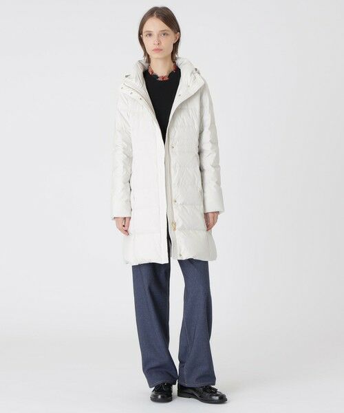 BLUE LABEL / BLACK LABEL CRESTBRIDGE / ブルーレーベル / ブラックレーベル・クレストブリッジ その他アウター | 【一部店舗限定】タフタロングダウンコート(オフホワイト2)