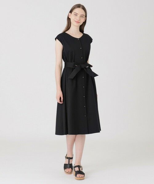 BLUE LABEL / BLACK LABEL CRESTBRIDGE / ブルーレーベル / ブラックレーベル・クレストブリッジ ドレス | 【一部店舗限定】ハイゲージポンチドレス(ブラック)