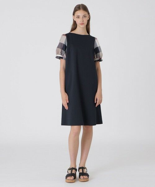 BLUE LABEL / BLACK LABEL CRESTBRIDGE / ブルーレーベル / ブラックレーベル・クレストブリッジ ドレス | 【一部店舗限定】ハイゲージポンチドレス(ネイビー3)