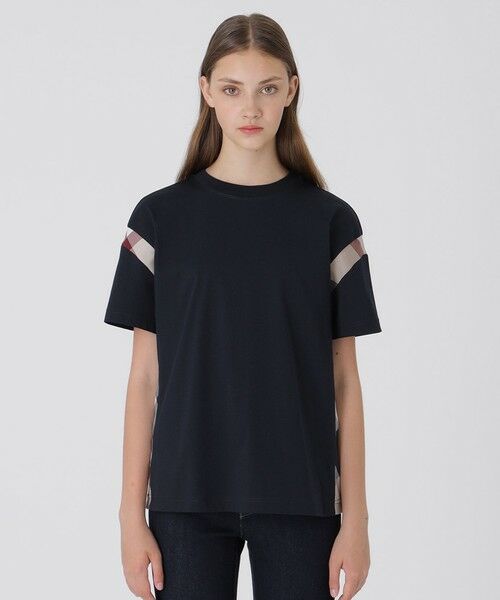 BLUE LABEL / BLACK LABEL CRESTBRIDGE / ブルーレーベル / ブラックレーベル・クレストブリッジ カットソー | 【一部店舗限定】ソフトプレーティング天竺ワイドTシャツ(ネイビー3)