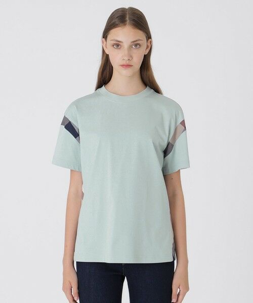 BLUE LABEL / BLACK LABEL CRESTBRIDGE / ブルーレーベル / ブラックレーベル・クレストブリッジ カットソー | 【一部店舗限定】ソフトプレーティング天竺ワイドTシャツ(グリーン1)