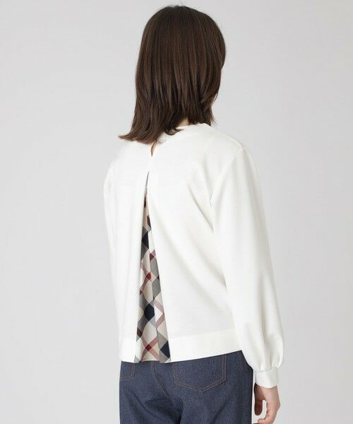 BLUE LABEL / BLACK LABEL CRESTBRIDGE / ブルーレーベル / ブラックレーベル・クレストブリッジ  カットソー | 【一部店舗限定】ストレッチポンチプルオーバー（オフホワイト2）