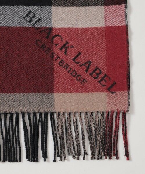 BLUE LABEL / BLACK LABEL CRESTBRIDGE / ブルーレーベル / ブラックレーベル・クレストブリッジ  マフラー・ショール・スヌード・ストール | 【10th ANNIVERSARY】クレストブリッジチェックロゴジャカードカシミヤマフラー | 詳細1