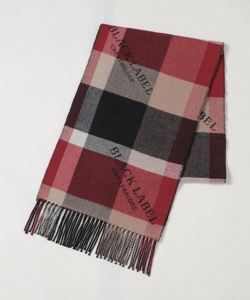 BLUE LABEL / BLACK LABEL CRESTBRIDGE / ブルーレーベル / ブラックレーベル・クレストブリッジ  マフラー・ショール・スヌード・ストール | 【10th ANNIVERSARY】クレストブリッジチェックロゴジャカードカシミヤマフラー | 詳細3