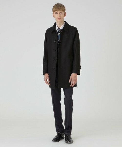 BLUE LABEL / BLACK LABEL CRESTBRIDGE / ブルーレーベル / ブラックレーベル・クレストブリッジ その他アウター | ライトウェイトメルトンステンカラーコート(ブラック)