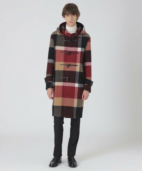 BLUE LABEL / BLACK LABEL CRESTBRIDGE / ブルーレーベル / ブラックレーベル・クレストブリッジ その他アウター | 【10th ANNIVERSARY】エアリーメルトンクレストブリッジチェックダッフルコート | 詳細1