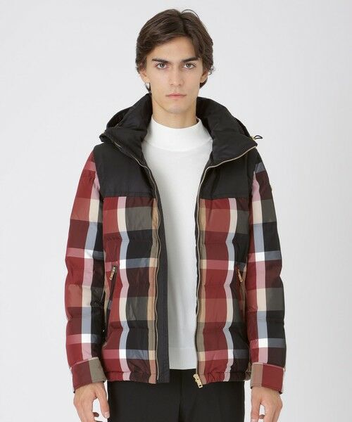 BLUE LABEL / BLACK LABEL CRESTBRIDGE/ブルーレーベル / ブラックレーベル・クレストブリッジ 【10th ANNIVERSARY】LIMONTAナイロンクレストブリッジチェックダウン レッド3 LL