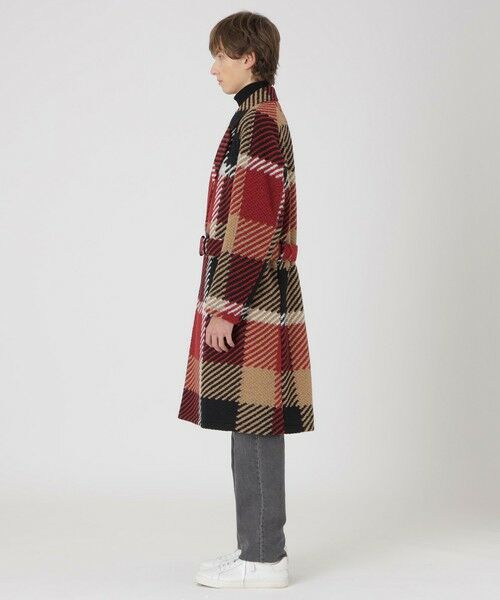 BLUE LABEL / BLACK LABEL CRESTBRIDGE / ブルーレーベル / ブラックレーベル・クレストブリッジ  その他アウター | 【10th ANNIVERSARY】【一部店舗限定】MAPELスライバーチェックダブルブレストコート | 詳細2