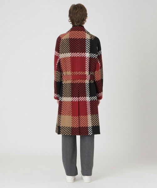 BLUE LABEL / BLACK LABEL CRESTBRIDGE / ブルーレーベル / ブラックレーベル・クレストブリッジ  その他アウター | 【10th ANNIVERSARY】【一部店舗限定】MAPELスライバーチェックダブルブレストコート | 詳細3