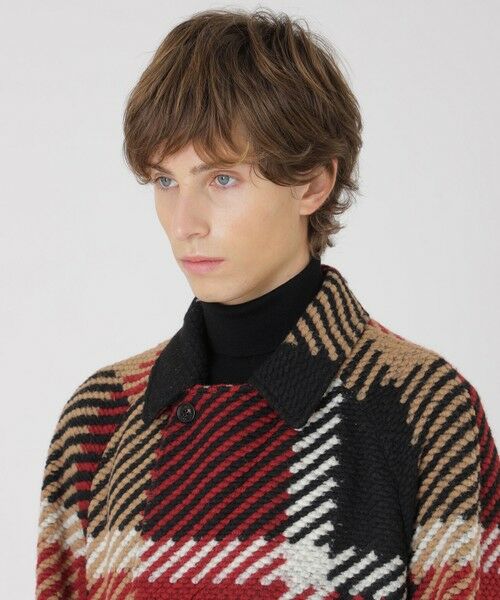 BLUE LABEL / BLACK LABEL CRESTBRIDGE / ブルーレーベル / ブラックレーベル・クレストブリッジ  その他アウター | 【10th ANNIVERSARY】【一部店舗限定】MAPELスライバーチェックダブルブレストコート | 詳細4