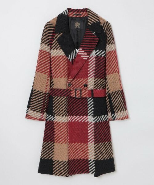 BLUE LABEL / BLACK LABEL CRESTBRIDGE / ブルーレーベル / ブラックレーベル・クレストブリッジ  その他アウター | 【10th ANNIVERSARY】【一部店舗限定】MAPELスライバーチェックダブルブレストコート | 詳細6