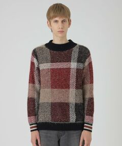 【10th ANNIVERSARY】プレミアムクレストブリッジチェックニット