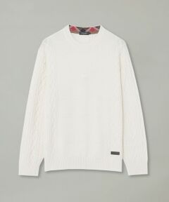 カシミヤミックスアランニット