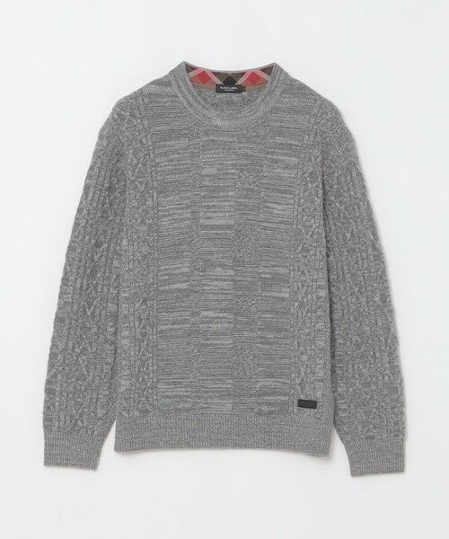 BLUE LABEL / BLACK LABEL CRESTBRIDGE / ブルーレーベル / ブラックレーベル・クレストブリッジ  ニット・セーター | カシミヤミックスアランニット | 詳細4
