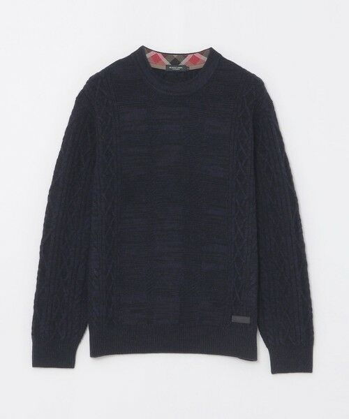 BLUE LABEL / BLACK LABEL CRESTBRIDGE / ブルーレーベル / ブラックレーベル・クレストブリッジ  ニット・セーター | カシミヤミックスアランニット | 詳細10