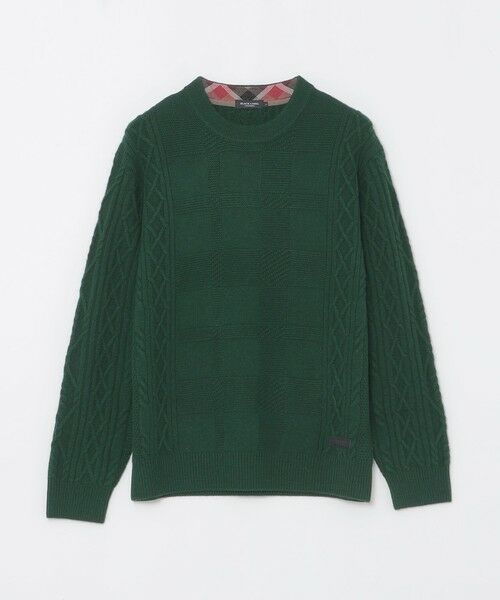 BLUE LABEL / BLACK LABEL CRESTBRIDGE / ブルーレーベル / ブラックレーベル・クレストブリッジ  ニット・セーター | カシミヤミックスアランニット | 詳細12