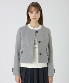BLUE LABEL / BLACK LABEL CRESTBRIDGE / ブルーレーベル / ブラックレーベル・クレストブリッジ  その他アウター | ファインダブルビーバーノーカラージャケット