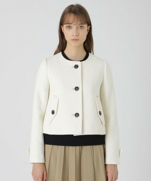 BLUE LABEL / BLACK LABEL CRESTBRIDGE / ブルーレーベル / ブラックレーベル・クレストブリッジ  その他アウター | ファインダブルビーバーノーカラージャケット | 詳細2