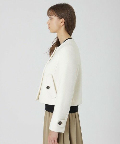 BLUE LABEL / BLACK LABEL CRESTBRIDGE / ブルーレーベル / ブラックレーベル・クレストブリッジ  その他アウター | ファインダブルビーバーノーカラージャケット | 詳細3