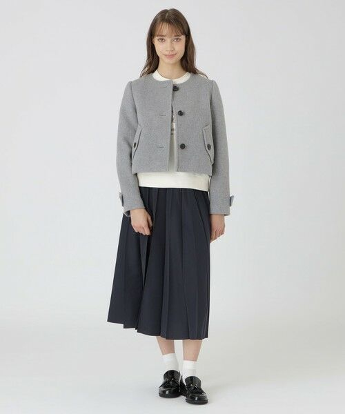 BLUE LABEL / BLACK LABEL CRESTBRIDGE / ブルーレーベル / ブラックレーベル・クレストブリッジ  その他アウター | ファインダブルビーバーノーカラージャケット | 詳細6